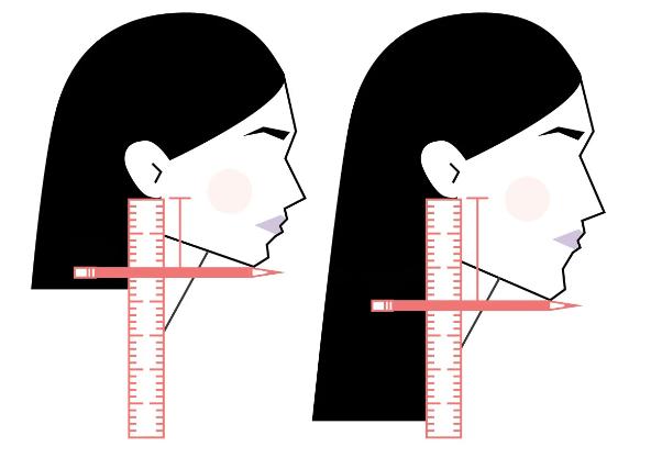 Lineal beim Haarlängen-Test