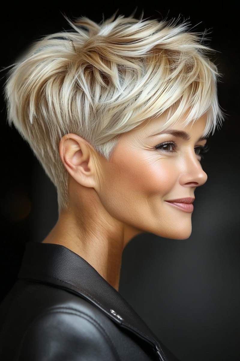 Strukturierter blonder Pixie Cut