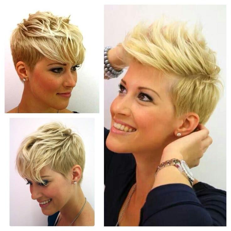 Blonder Pixie Styling Ideen