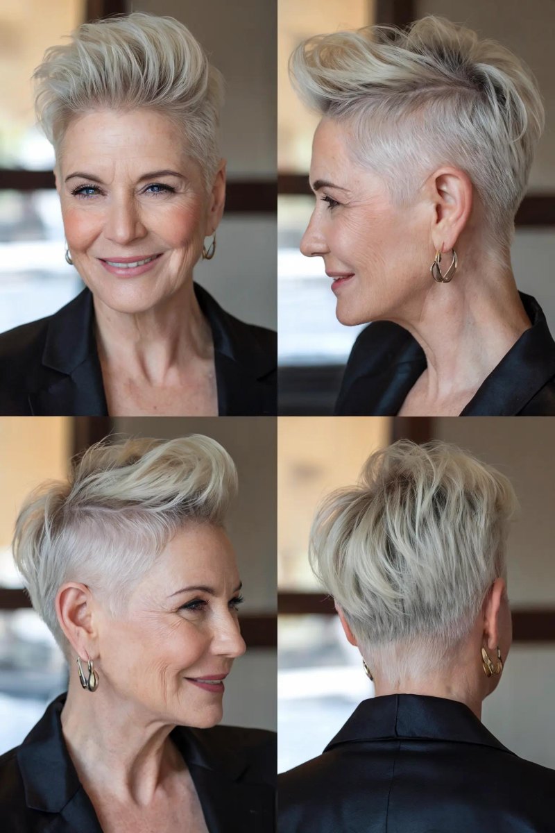 Undercut Pixie ab 50 moderne Ideen für Frauen