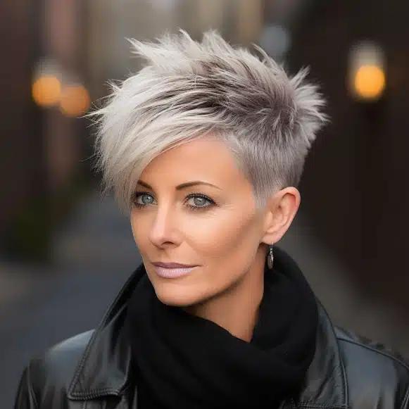 Silberner Pixie mit Textur