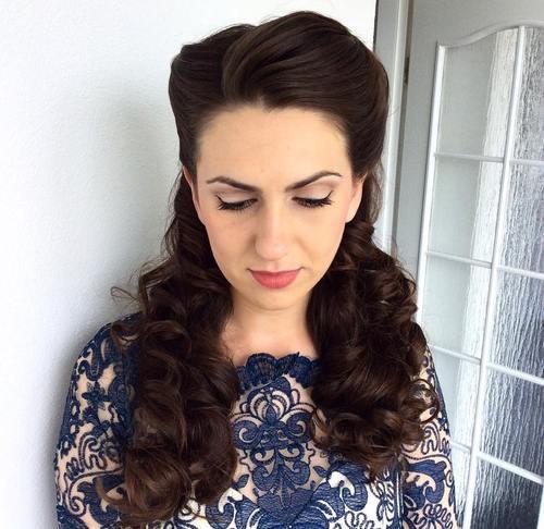 Vintage Locken Frisur