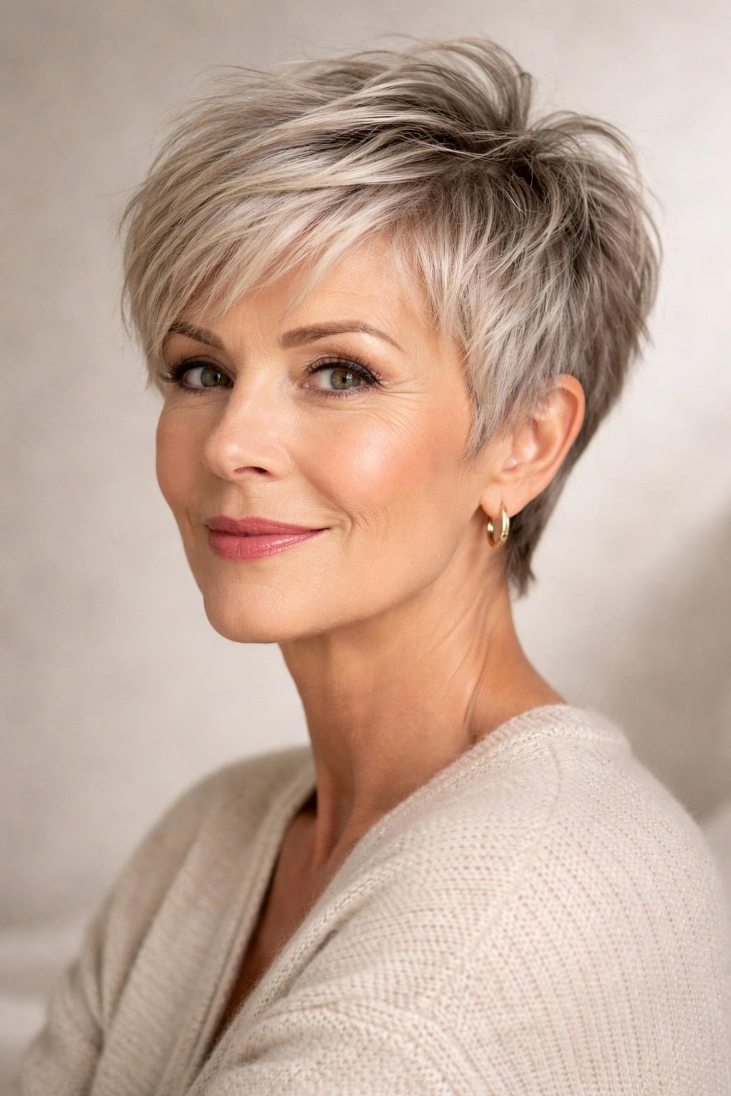 Voluminöser Pixie Cut feines Haar