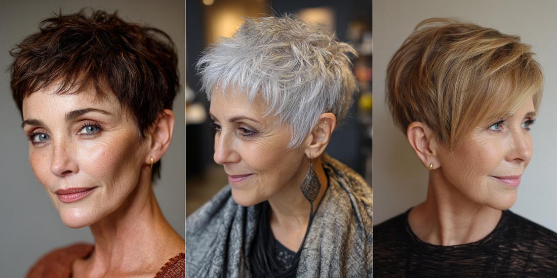 Wandelbarer Pixie Cut Styling